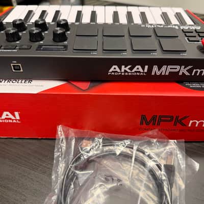 Akai MPK Mini MKIII 25-Key MIDI Controller 2020 - Present - Black image 2