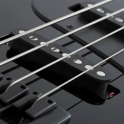 Schecter J-4 Electric Bass Guitar - Gloss Black image 5