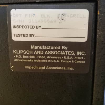 Klipsch Quartet Floor Speakers Tested Working Good Condition image 8