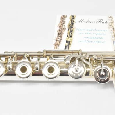 Handmade Pearl Dolce Semi-Pro Flute Offset G Split E B Foot Handcut PH-7 Sterling Headjoint image 12