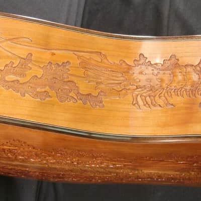 Blueberry Handmade Dreadnought Acoustic Guitar Lobster Motif - Built to Order image 3