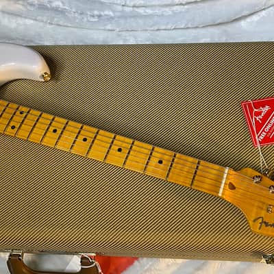 NEW! Fender American Vintage II 1957 Stratocaster - White Blonde Ash - AAA Flamed Maple Neck - Gold Hardware - Authorized Dealer - 8.1lbs - G06569 image 5