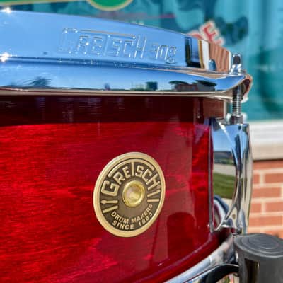 Custom Gretsch USA Custom Ridgeland 5x14 Maple Snare Drum Rosewood Gloss GRGL0514S8CL image 9