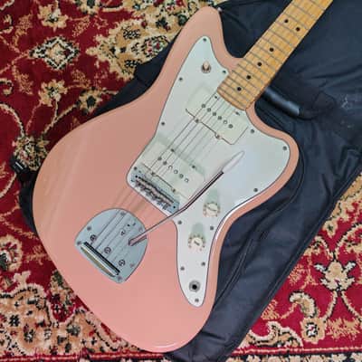 2021 Fender Japan Hybrid II Jazzmaster Flamingo Pink, 75th Anniversary Logo, MIJ JD21 image 2