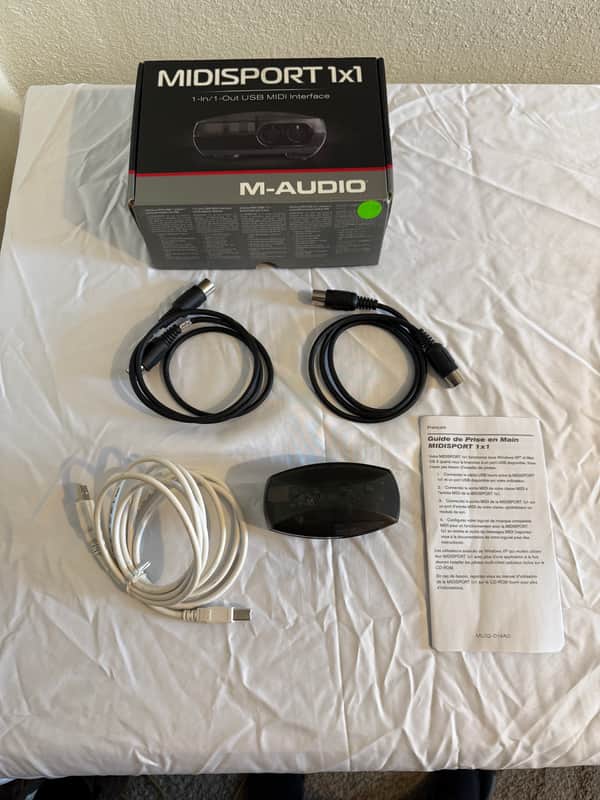 M-Audio MidiSport 1x1 USB MIDI Interface 2010s - Black image 1