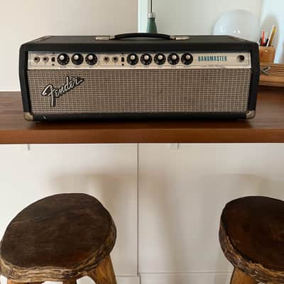 Fender Bandmaster "Drip Edge" 50-Watt 2-Channel Guitar Amp Head 1968 - 1969 - Silverface image 6