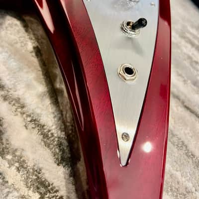 ESP  Super V  George Lynch Custom Shop BRAHMA 2006 - STBC See Thru Black Cherry Rare ! image 8