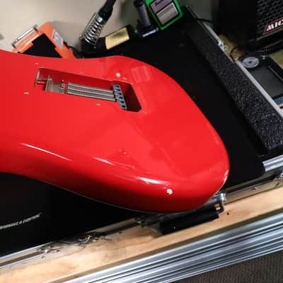1987 MIJ Squier Ferrari Red Contemporary Stratocaster System 1 Electric Guitar image 23