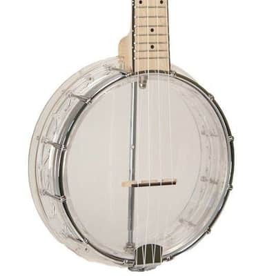 Gold Tone Little Gem Diamond Clear Concert Banjolele Banjo Ukulele  with Gig Bag image 1