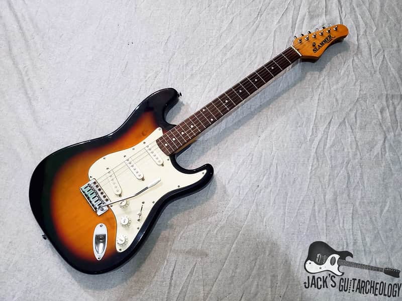 Hamer Slammer Strat Style Electric Guitar (1980s, Sunburst