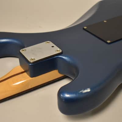 1986 Squier Contemporary Stratocaster HSS Blue Refin MIJ image 13