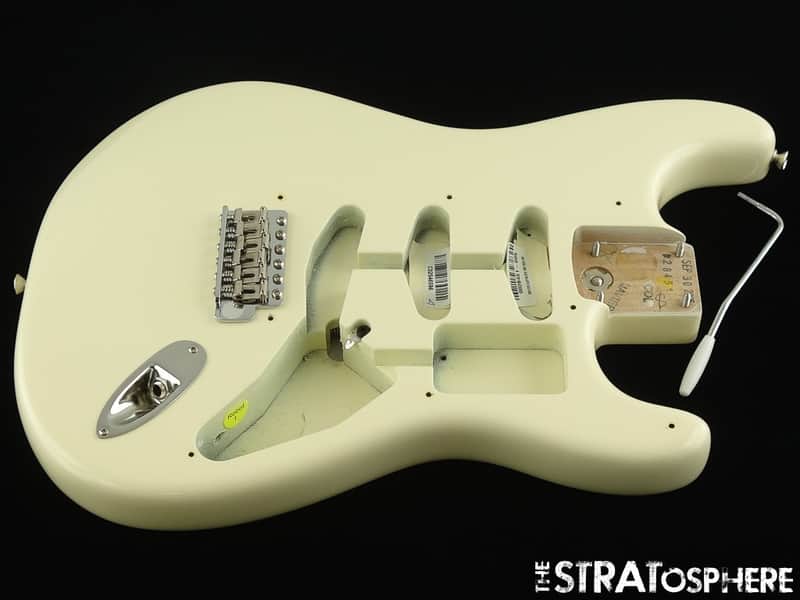 American Fender CLAPTON Strat BODY & HARDWARE USA Stratocaster Olympic White image 1