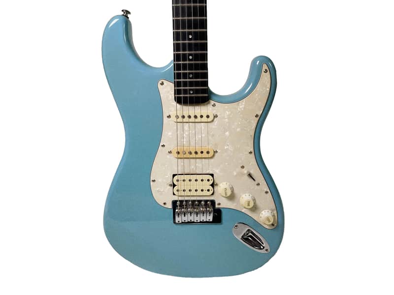 Optek Firelight 400 - Beginner Stratocaster Electric Guitar with Light-up Frets ! imagen 1