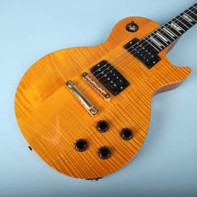 1992 Gibson Les Paul Lite Amber Flamed Electric Guitar image 9