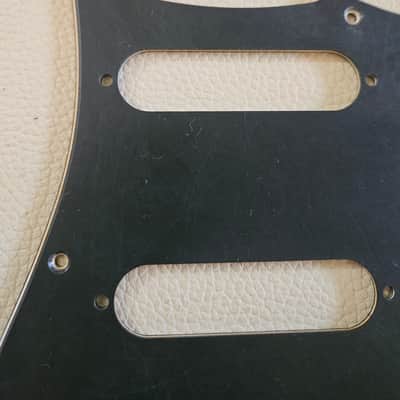 Fender Stratocaster Aged Relic 3 ply Pickguard Black image 5