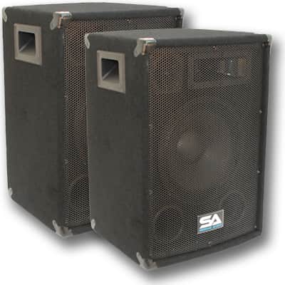 Pair SEISMIC AUDIO 10" PA DJ SPEAKERS 200 W with Stands image 2