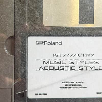 Roland KR777/177 Music Styles & Acoustic Styles Disk image 3