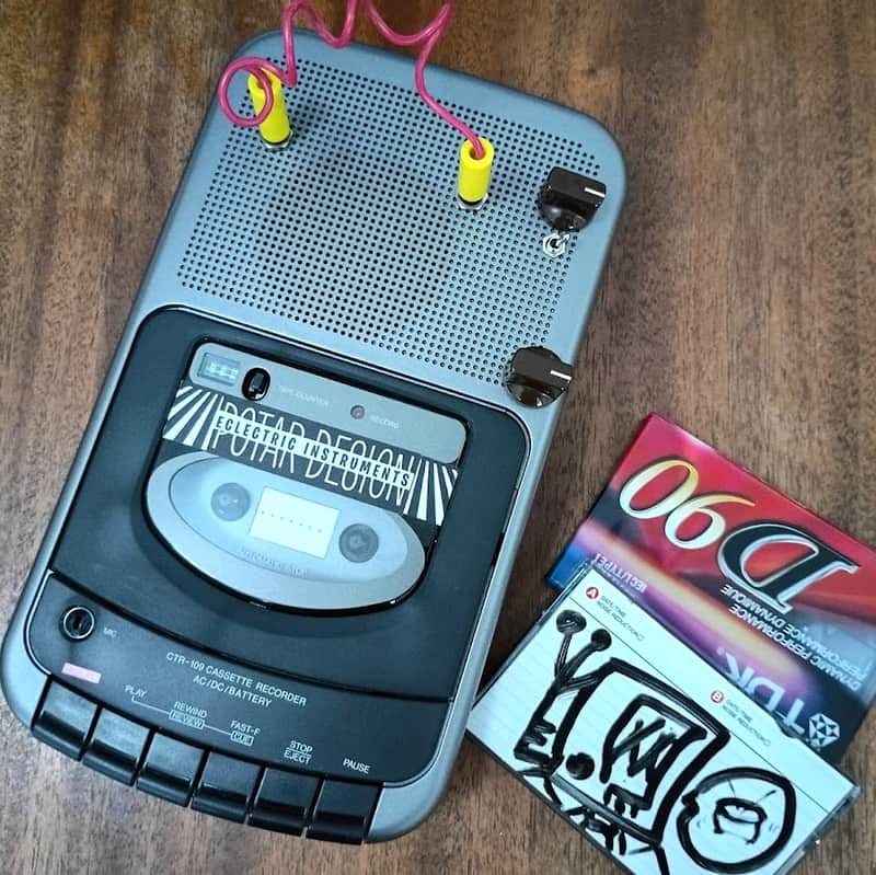 OPTIMUS/POTAR Circuit Bent Cassette Recorder 2025 - Black image 1