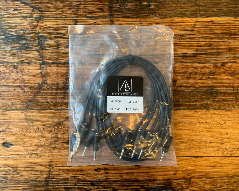 After Later Audio 60cm Double-end Stackable Patch Cable 5 Pack - Black image 1
