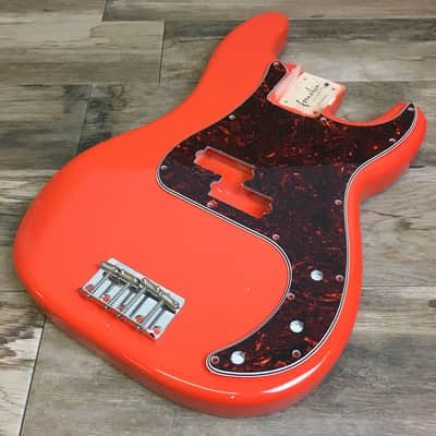 Made to Order - FRANCHIN Jupiter bass body PINO PALLADINO REPLICA Relic Aged Fiesta Red 100% Nitro Lacquer Alder Precision-Bass Style Made in Italy image 10