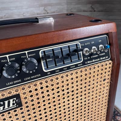 Mesa Boogie Mark III Blue Stripe Combo - Hardwood Cherry - Includes Custom Flight Case imagen 4