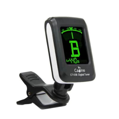Caline CT-03B Guitar Clip-On Tuner Electronic with Digital LCD display, Black image 7