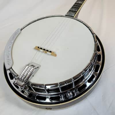 Vintage Iida 240P Plectrum Banjo, Masterclone, Archtop Tone Ring, Japan, 1970s, Mahogany Resonator, Pickup Mod, w/HSC image 8