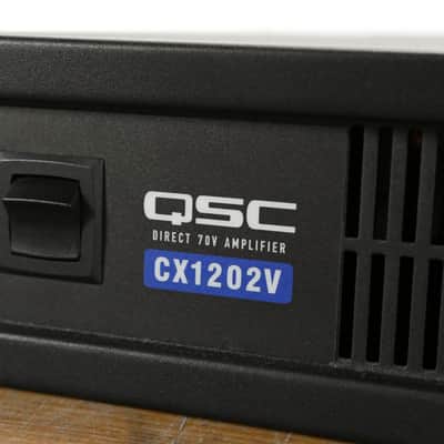 QSC CX1202V 1200W 70V 2-Channel Power Amplifier CG011ZX image 4