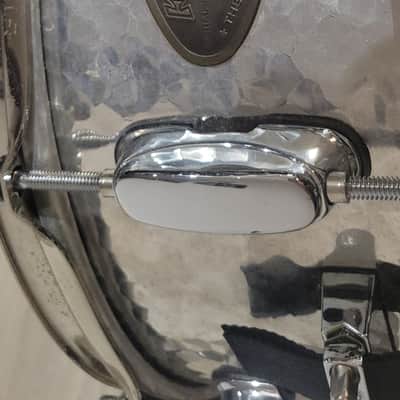 RARE Vintage Tama Hand Hammered 3mm aluminum 14x5.5 Snare drum PA355H image 6