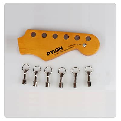 Guitar Headstock Shaped Key Chain Holder Gift for Music Lovers image 4