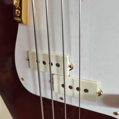 1982 Fender Precision Special Bass with Rosewood Fretboard - Candy Apple Red image 10
