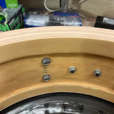 DW - David Frangioni Collection - 5x14" Collector's Series Maple Snare Drum 1987 - Silver Sparkle image 9