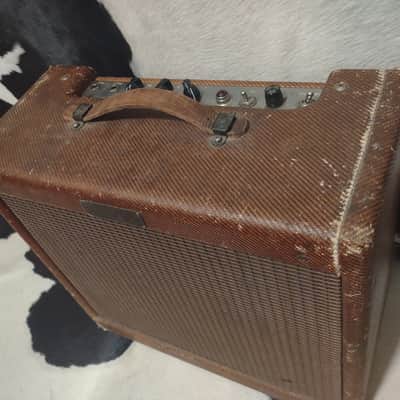 1955 Fender Deluxe Amplifier -Narrow Panel- 5E3 Circuit- NEW VIDEO DEMO! A Tweed Monster! image 3