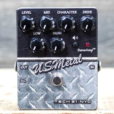 Tech 21 NYC SansAmp US Metal Character Series Distortion Preamp Effect Pedal image 1