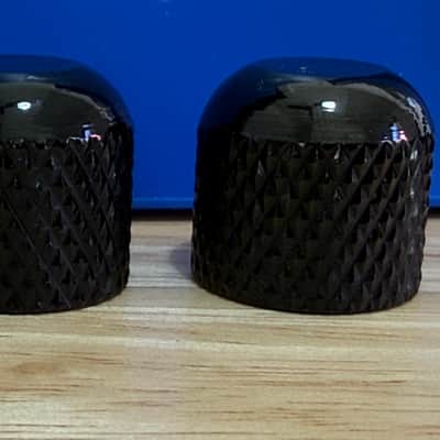 1990's Japan Ibanez RG570 RG & S Series Guitar Black Brass Dome Metal Knob Set Push On image 1