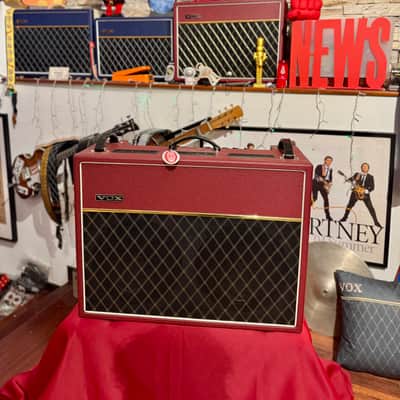 Vox AC30C2 2x12” Custom Limited Edition 2-Channel 30-Watt 2x12" Guitar Combo Classic Vintage Red image 3