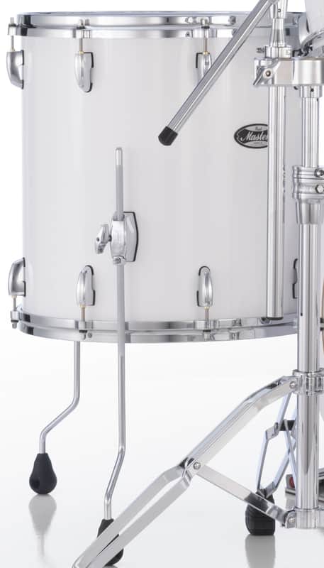 Pearl Masters Maple 14x14" Arctic White Premium Lacquer #109 Floor Tom Drum w/Legs | WorldShip | NEW | Authorized Dealer image 1