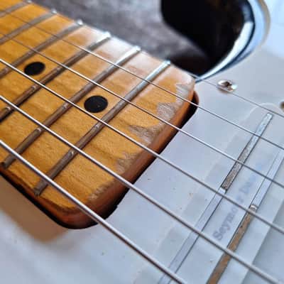 Fender Partscaster Strat MIM Squier Seymour Duncan 1998 - black/maple image 15