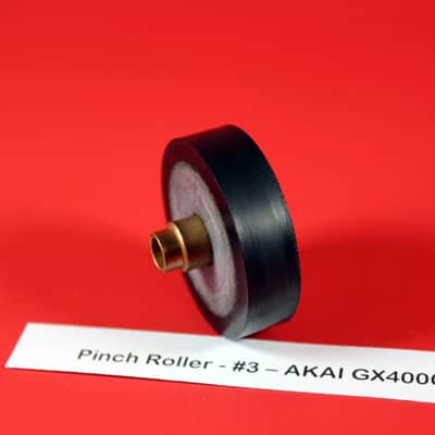Akai GX-4000D Reel to Reel Pinch Roller 1970's - 1980's - Black / Silver - #3 image 2