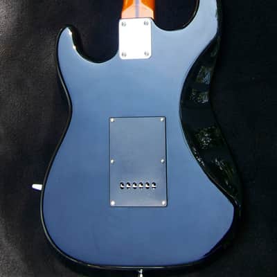 Mahogany Black Strat+7 Sound Switch+ Maple Neck w/Dual Action Truss Rod+Bridge Tone Control+TrebleBleed+Matched Custom Pickups+Leveled and Crowned Frets with Low Action Setup! image 7
