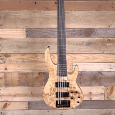ESP B-205SM Fretless 5-String Bass Natural image 4