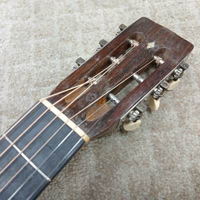 Vintage 1928 Harmony / Supertone Lindbergh Koa - 12th-Fret Slot-Head w/ Original Soft Shell Case - Restoration image 9