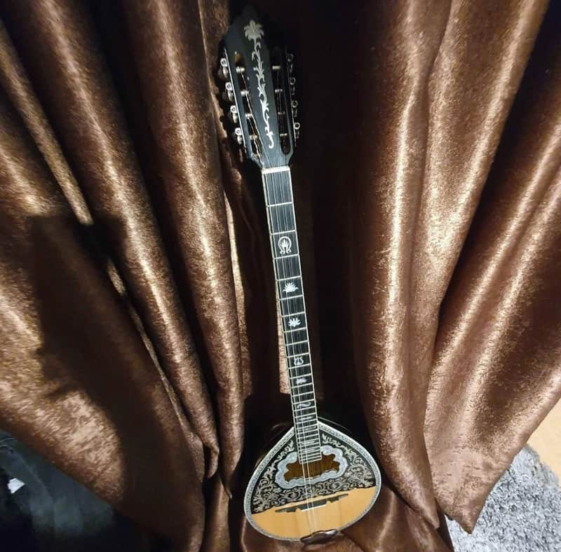 Greek Bouzouki &hardcase & pickup & 300 backing track with pdf scores 8 string image 1