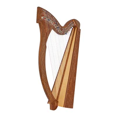 Roosebeck  HMNAC | Minstrel Harp 29-String Chelby Levers Sheesham Thistle