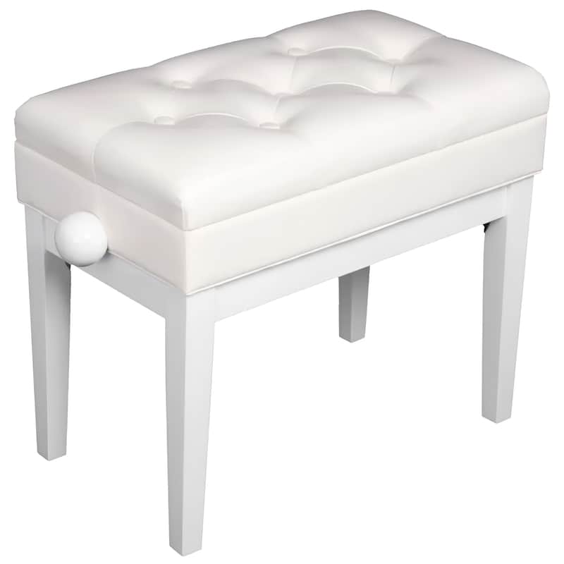 QUIK LOK PB/106 WH L Panca in Legno Bianco Lucido per Pianoforte image 1