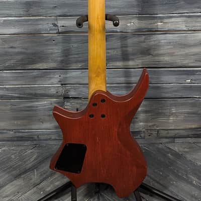 Used Unbranded Headless Electric Guitar with Overlord of Music Locking Tremolo and Gig Bag image 18