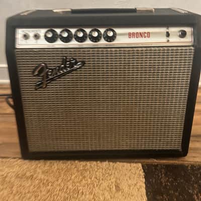 1970s Fender Bronco Rare  6 watt 1x8 speaker Silverface tube amplifier image 1