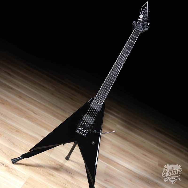 ESP LTD NV-1000 EMG Floyd Rose Guitar – Black image 1