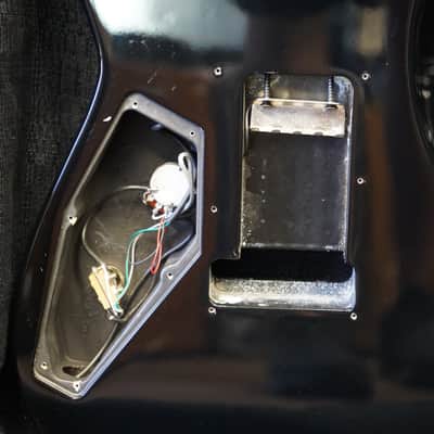 1995 ESP/Japan M-II DX Alder Guitar Body w/ Pickups - Black image 8