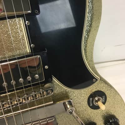 Gibson Les Paul SG Custom Silver Sparkle Electric Guitar 2007 w/Original Hard Shell Case image 5